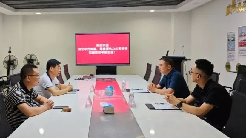 湖北中元電力科技、晟鑫源電力工程領導蒞臨我司考察交流